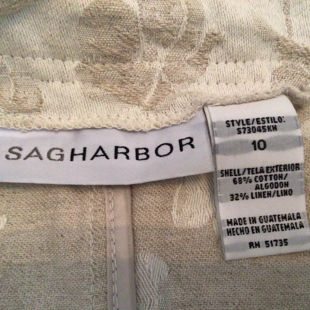 Sag Harbor - Cream color brocade blazer - Picture 4 of 6